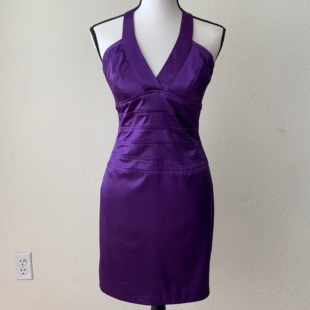 Purple Halter Top Dress